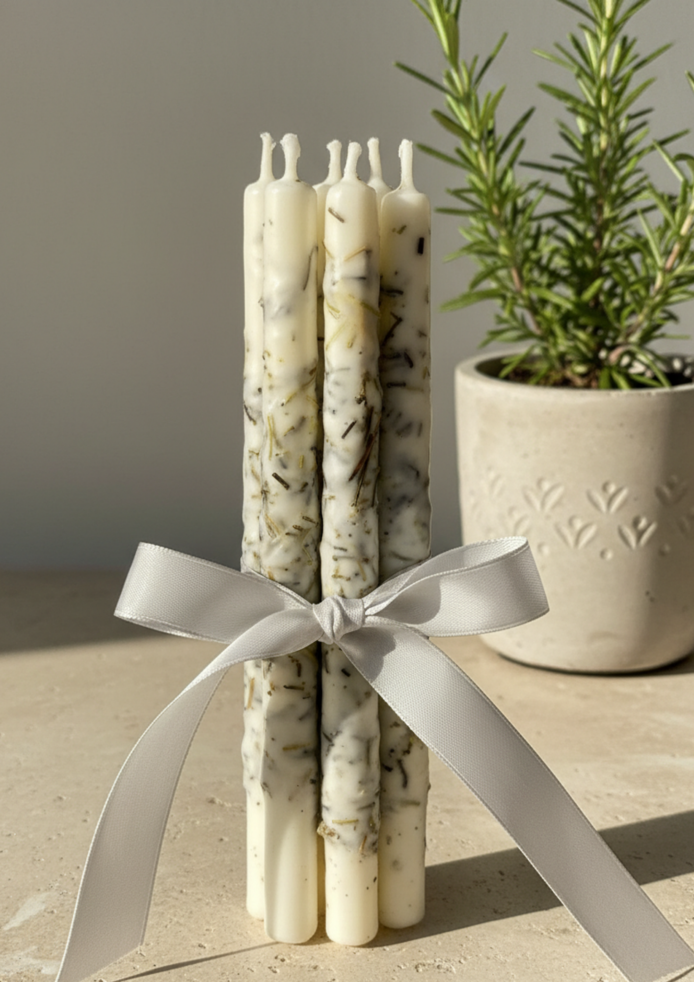 Velas Bento con Romero – Cumpleaños Holísticos y Conscientes