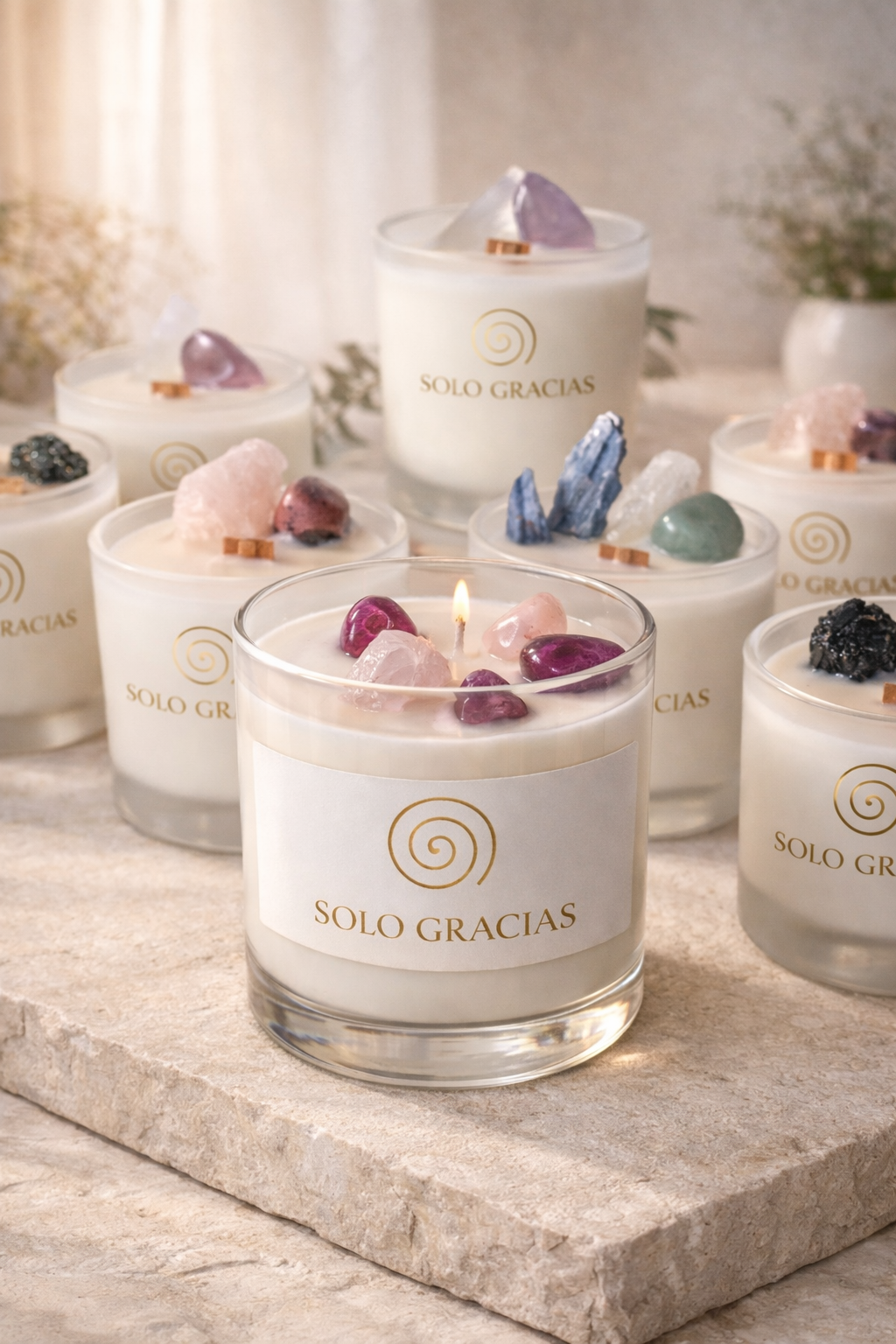 Vela Mix de Cristales – Sinergia